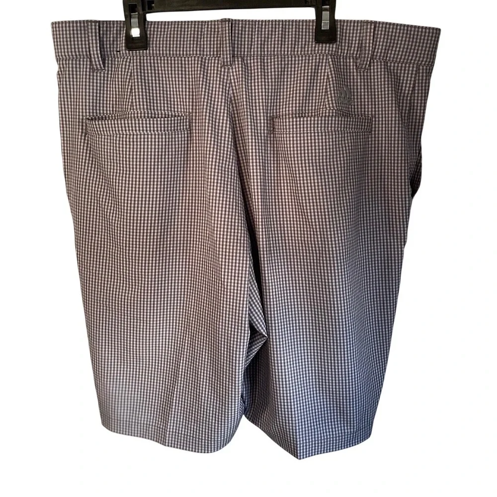 Adidas Men's Golf Shorts Gingham Check Performance‎ Flat Front Size 34
